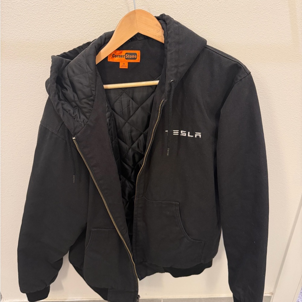Tesla Black Quilted Jacket
